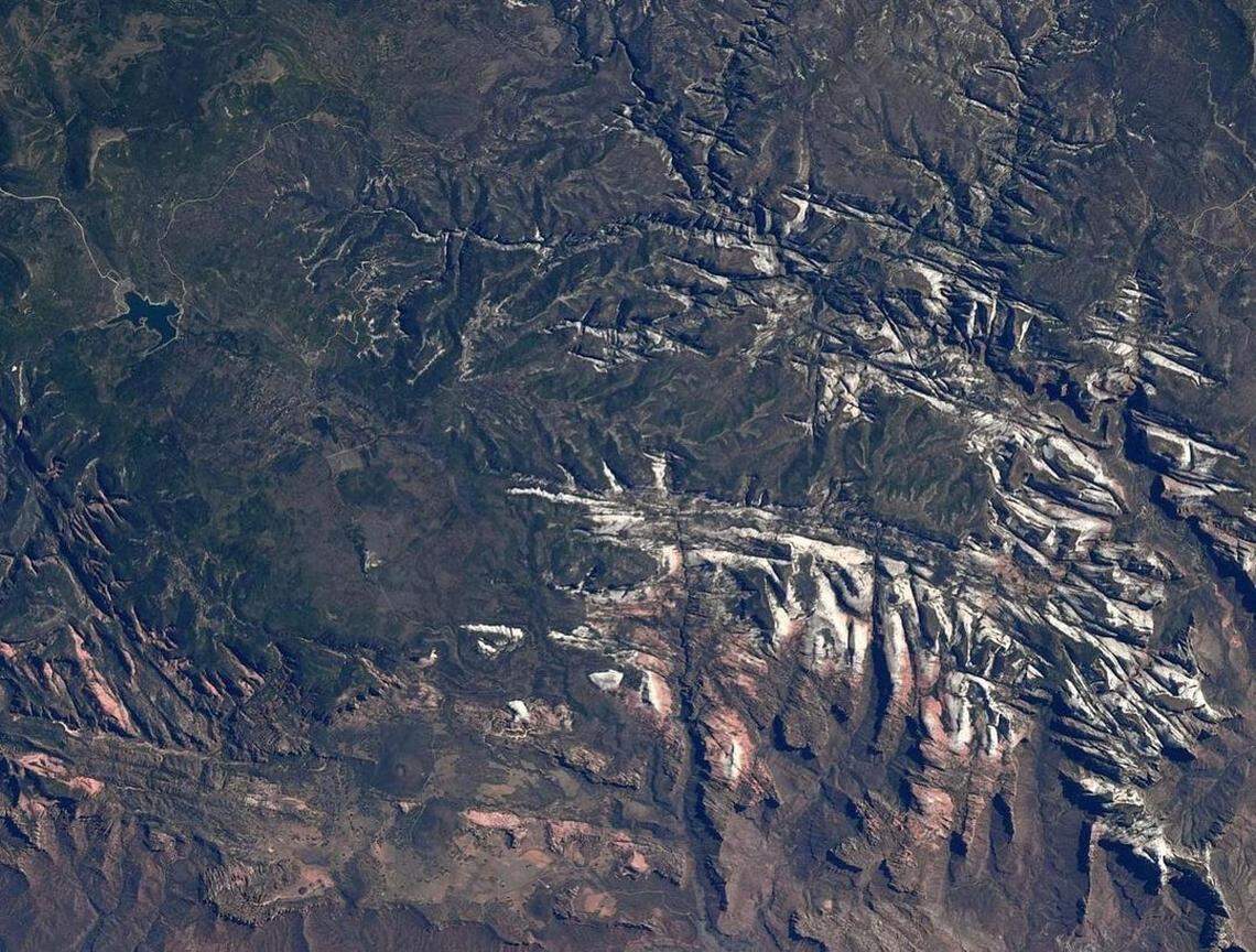 View of Utah’s Zion National Park from the International Space Station.