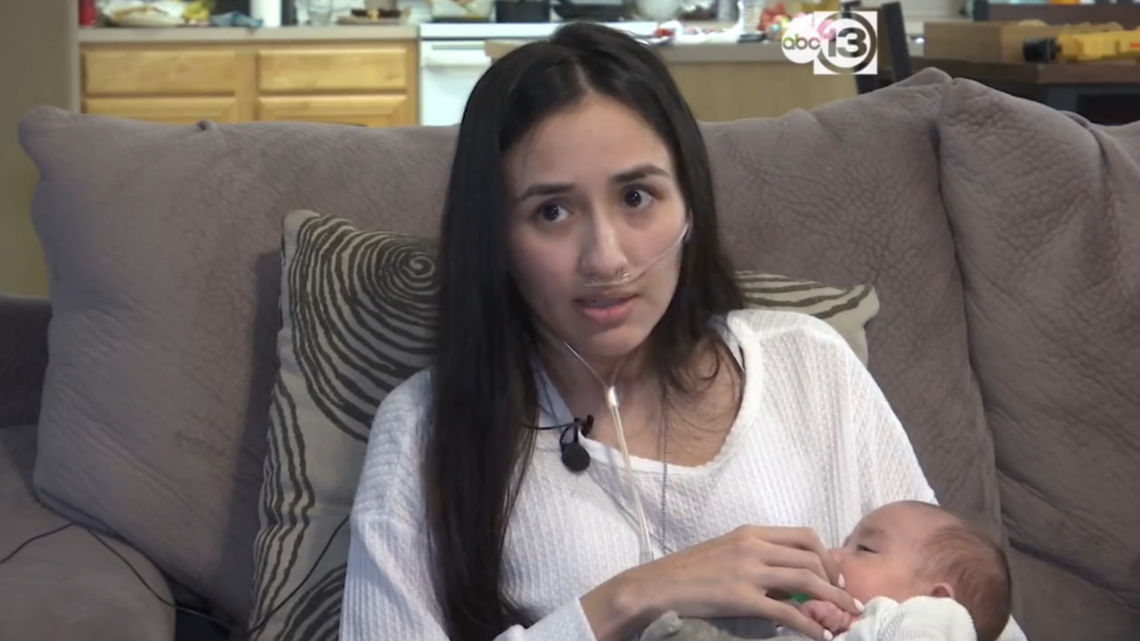 Diana Crouch was 18 weeks pregnant when she was hospitalized with COVID-19.