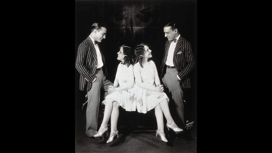 Conjoined twins Daisy and Violet Hilton circa. 1927. Born in England, the twins traveled the world as a vaudeville act before eventually settling in Charlotte. They died from the Hong Kong flu on Jan. 4, 1969.