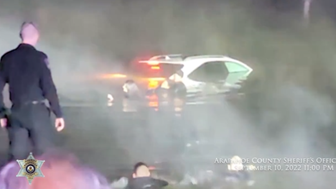 Deputies rushed to rescue women who were trapped in sinking vehicle in Colorado’s Cherry Creek Reservoir.