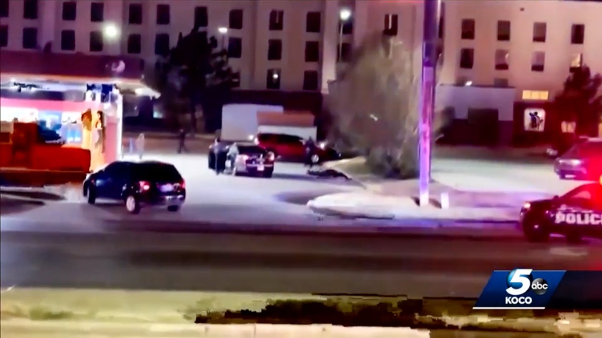 After 15-year-old Stavian Rodriguez was shot and killed by Oklahoma City police, his robbery accomplice Wyatt Cheatham is charged with murder, officials say. Screengrab from KOCO.