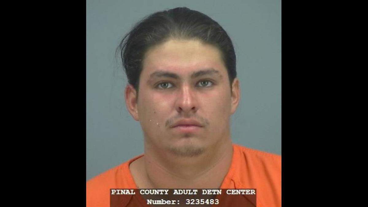 Roughly 20 minutes after deputies were called, the woman’s boyfriend — Javier Figueroa, 23, pictured here — drove up to the home in his girlfriend’s car and appeared to have blood on him, deputies said.