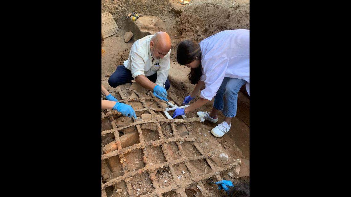 Experts removed the iron bars, city officials said.