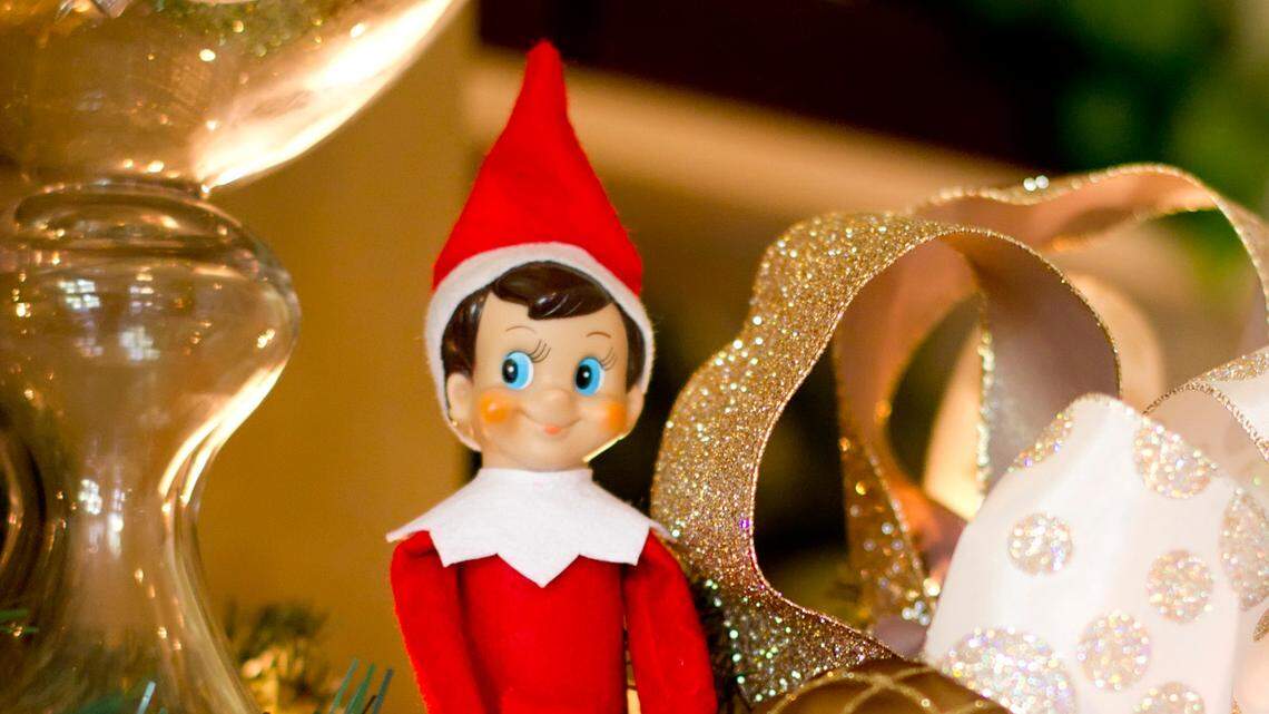 This photo provided by CCB&A, LLC, shows the Elf sitting on the Shelf. (AP Photo/CCA&B, LLC)