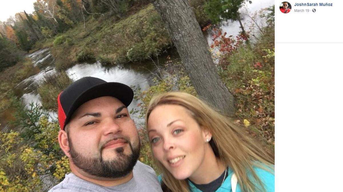 Josh Munoz says his wife Sarah saved his life by driving from Texas to Michigan as fast as she could without stopping so that he could have emergency surgery close to home.