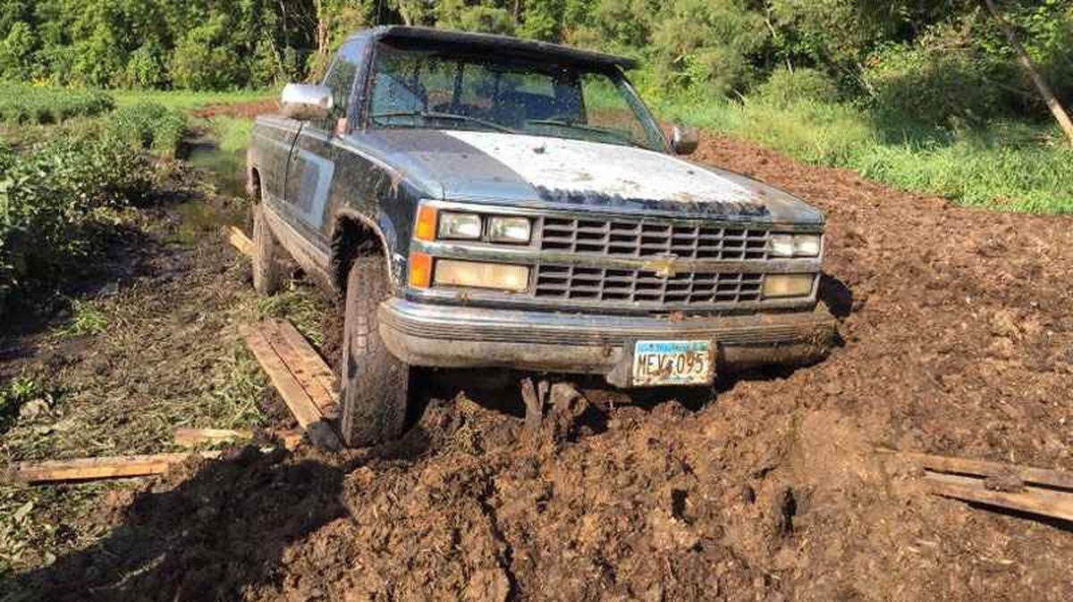 The manure-covered suspect was smoking on the side of a road when deputies arrived, according to the sheriff’s office.