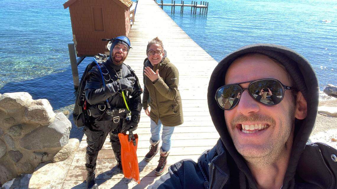 A Washington couple dropped their wedding ring in Tahoe and it fell through the dock. They posted a call out in a Facebook group, and a diver retrieved the ring.