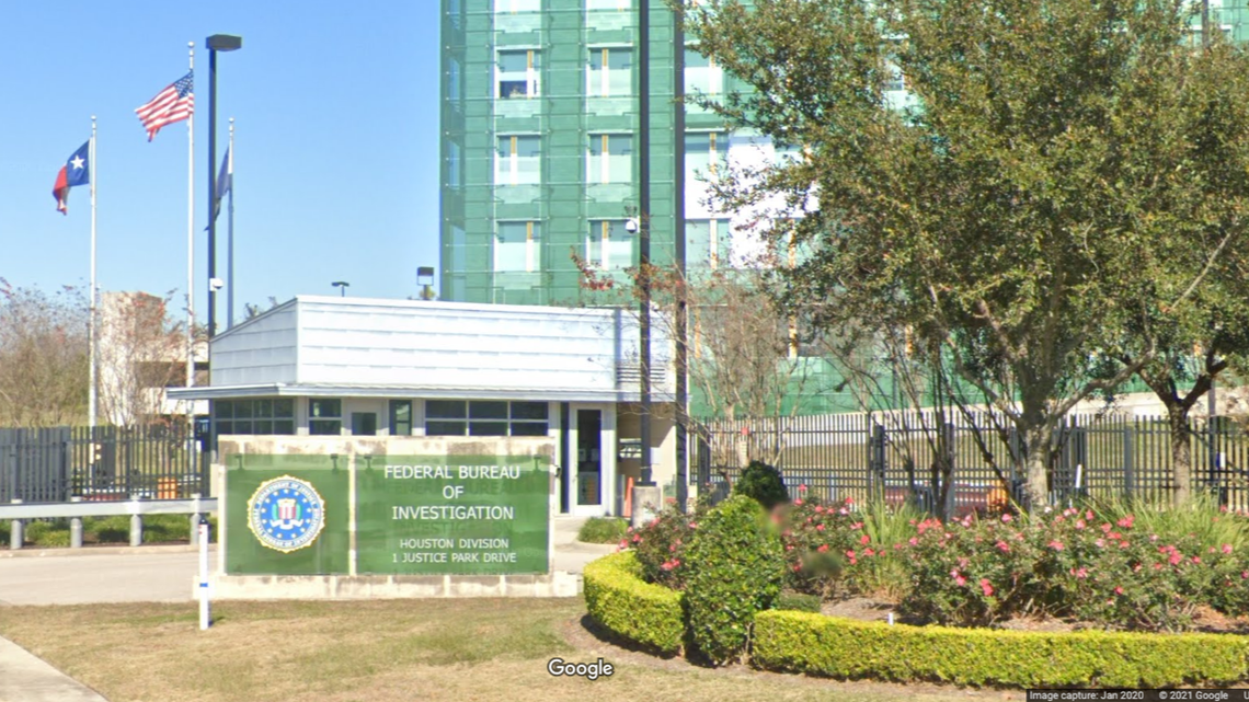 Nestor Mariano Vidal Batista of Cuba was in a stolen truck when rammed a gate at the FBI office in Houston, Texas, officials say. Screengrab from Google.