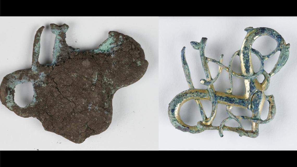 A 1,000-year-old viking buckle depicting an unknown animal was unearthed in Norway, according to the Kulturhistorisk Museum.
