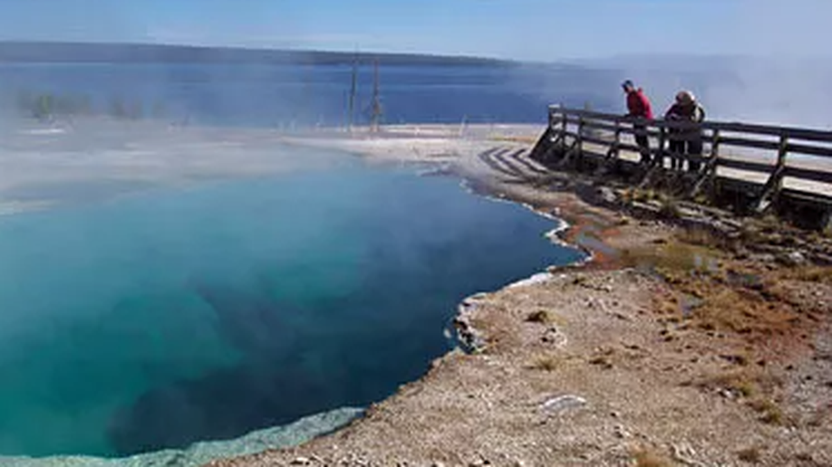 Part of a human foot was found in the Abyss Pool in Yellowstone National Park on Tuesday, Aug. 16.