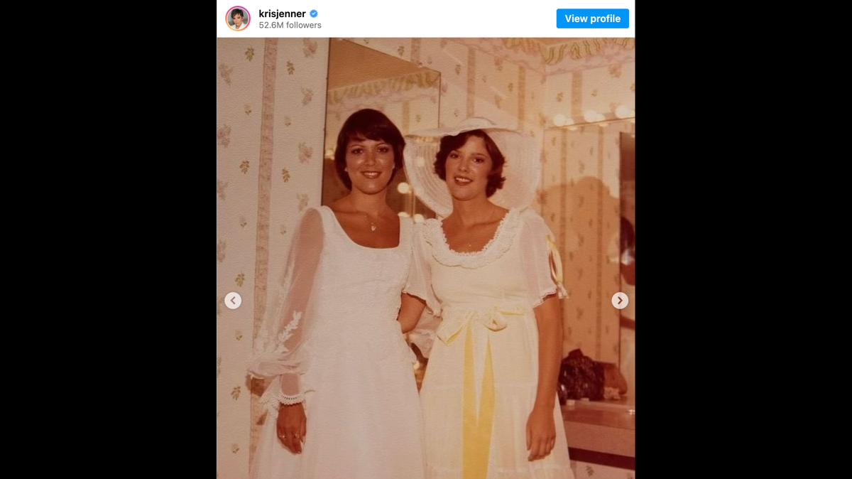 Kris Jenner takes to Instagram to share photos of her beloved sister, Karen, who passed away unexpectedly at the age of 65.