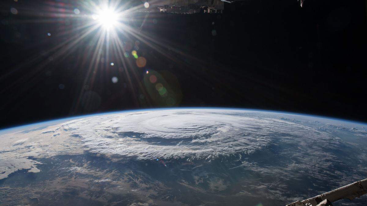 NASA captures a photo of Hurricane Florence — and the Earth’s visible curvature — from the International Space Station.
