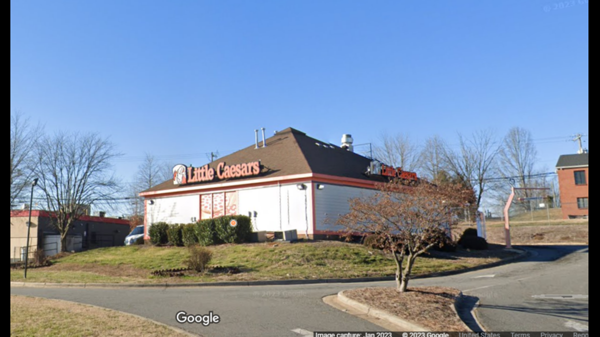 A customer upset about his order shot through a Little Caesars drive-thru window, according to North Carolina police.