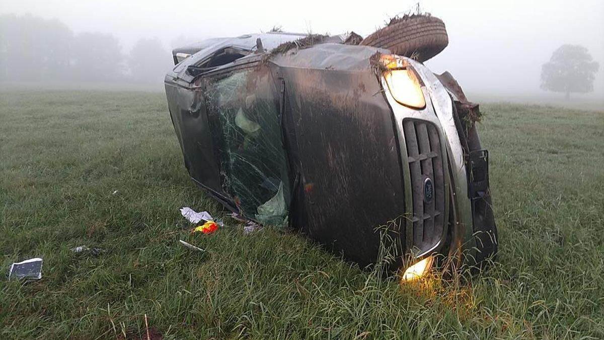 The driver wasn’t seriously injured in the crash, police said.