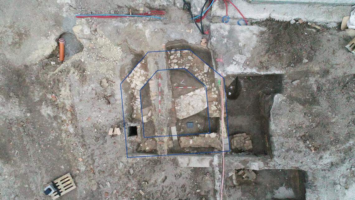 The church had a unique polygonal shape, archaeologists said.