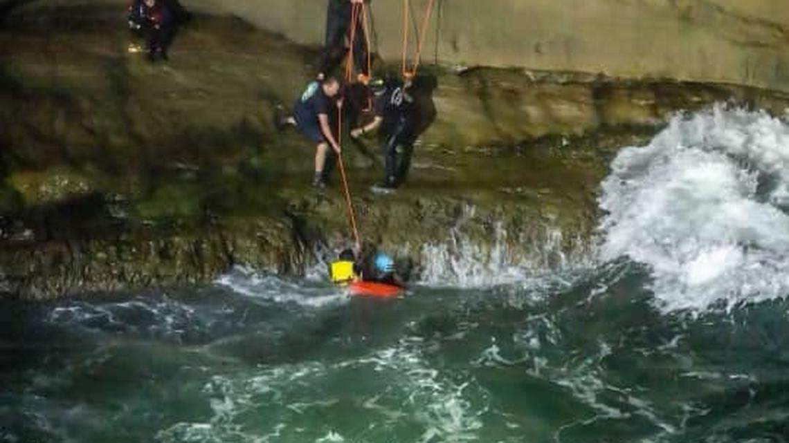 Rescuers were alerted to a man and woman stuck in high water Wednesday, March 2.