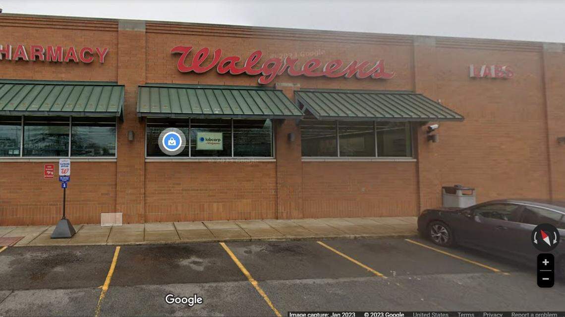 The Walgreens employee said he followed women he thought were shoplifting out to their car and they sprayed him with mace, police said.