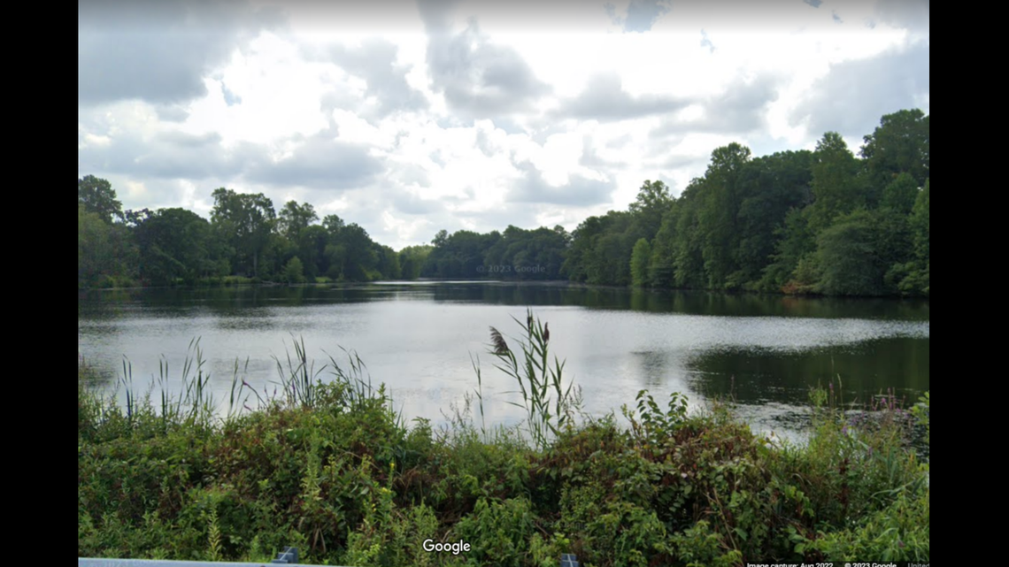 A high school student disappeared underwater in Alcyon Lake in Pitman while swimming with a friend, according to New Jersey officials.