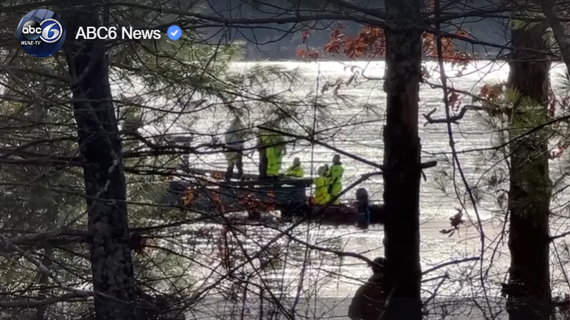 A woman’s body was found under a frozen pond in Rhode Island on Wednesday, Dec. 21, state officials said.
