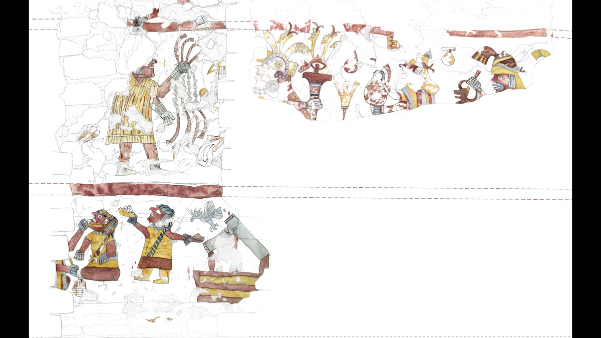 The team uncovered more of a mural that was originally unearthed in 2010.