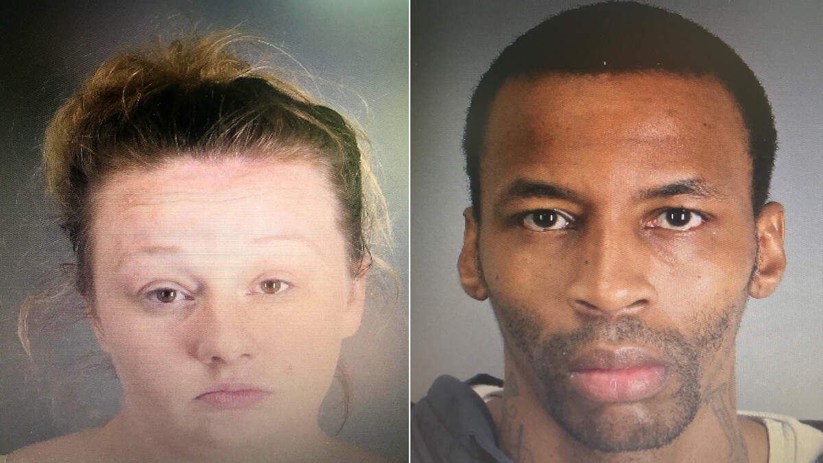 Paula Bear, left and Ronald Bradford, of Houston, were arrested, accused of felony possession of a controlled substance by the Jefferson County Sheriff's Office.