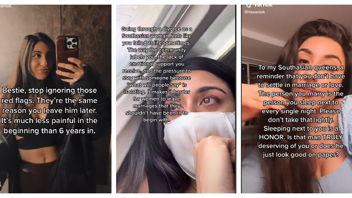 A Pakistani-American woman who documented her divorce on TikTok was killed by her ex-husband in his murder-suicide, police said.