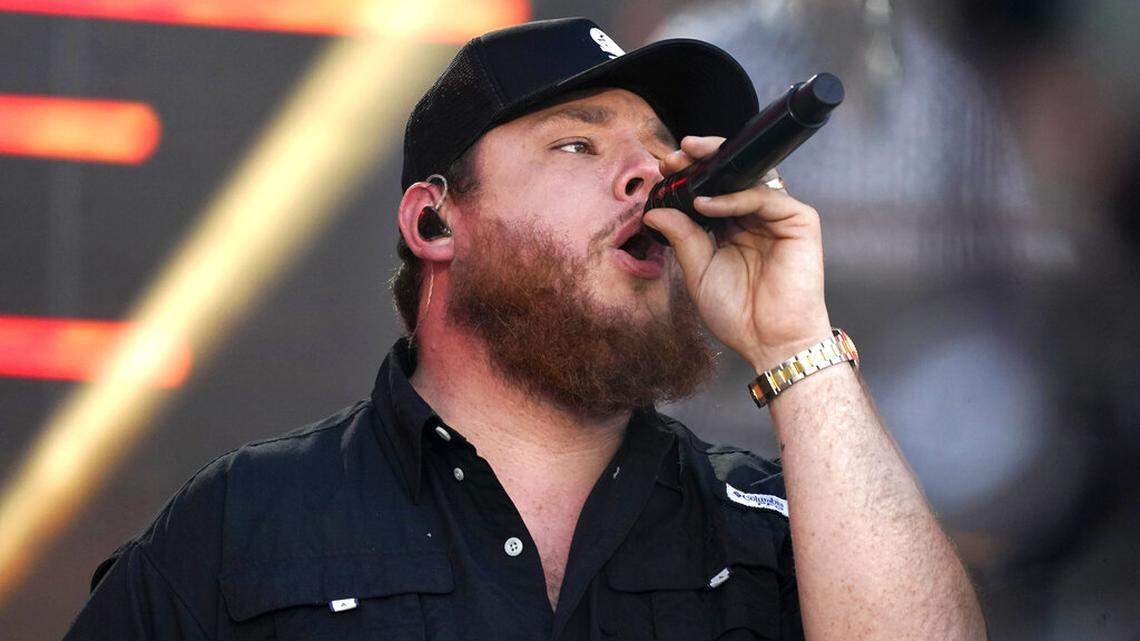 Luke Combs performs “Cold as You” at the CMT Music Awards on May 13, 2021, in Nashville, Tenn. (AP Photo/Mark Humphrey)