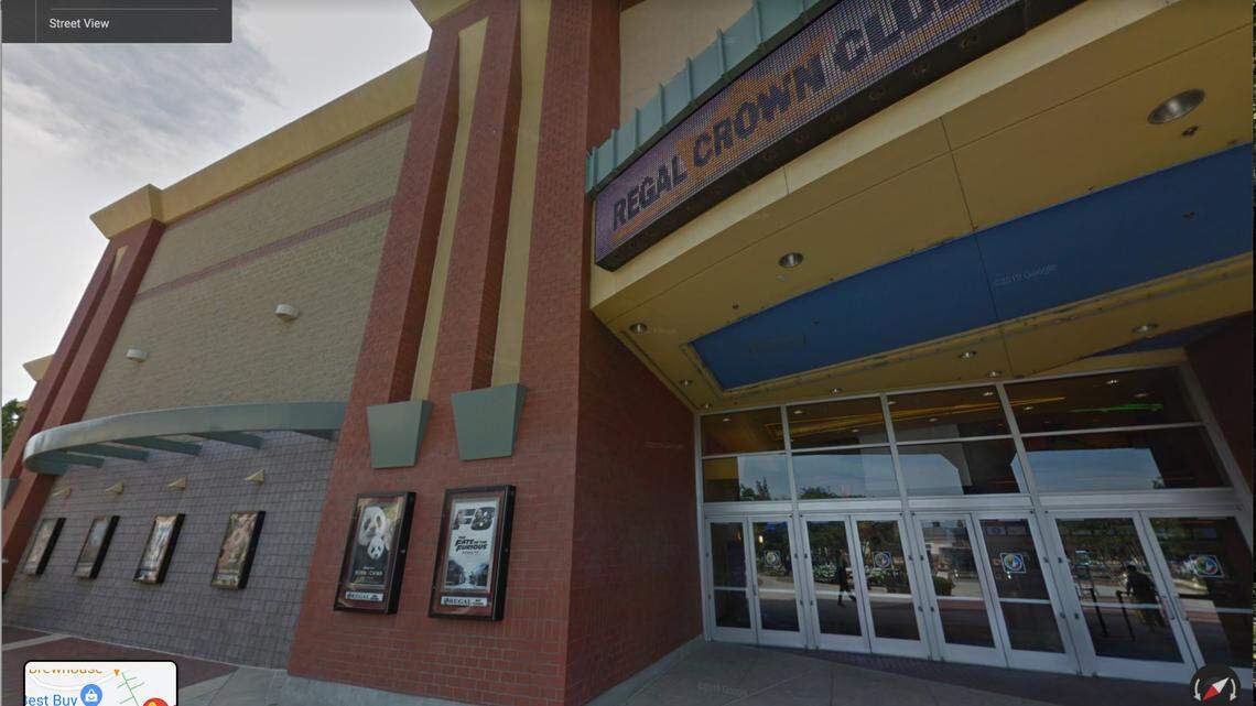 Two people were discovered by police at the movie theater in Corona, Calif.