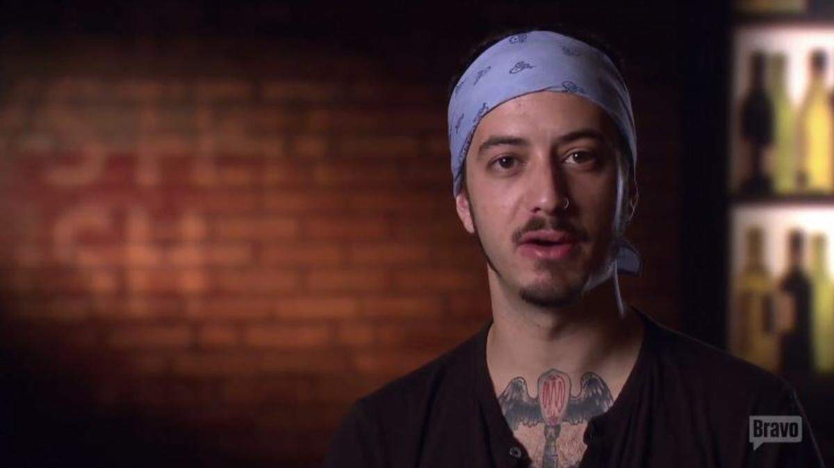 Chef Adam Harvey, now 33, faces two misdemeanor charges in connection with the poisoning of his neighbor's giant maple tree in Brooklyn.