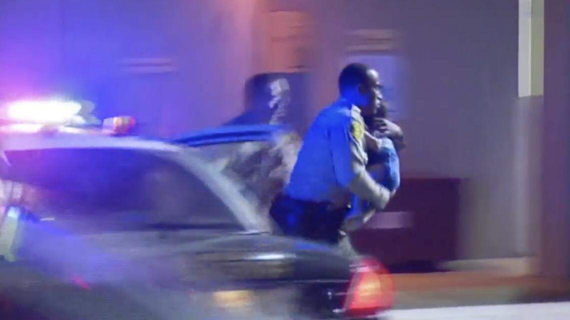 Los Angeles County deputies pulled over a car driving erratically Monday, and the driver showed them a 9-month boy who wasn’t breathing, according to the sheriff’s office.