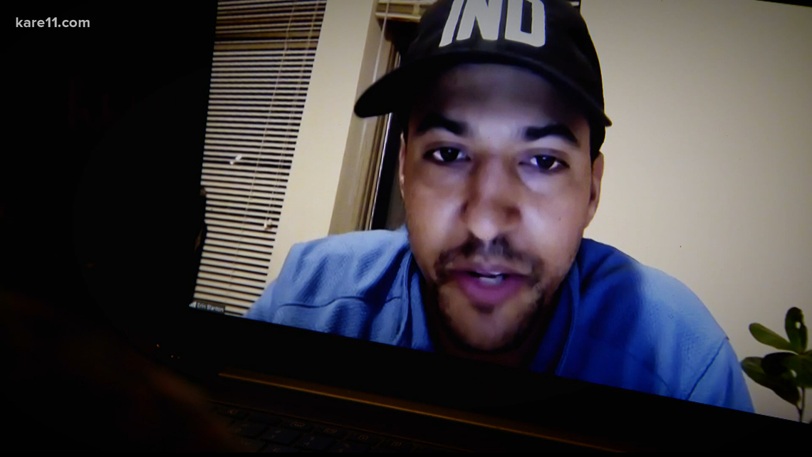 Former Vikings player Robert Blanton thwarted an attempted carjacking outside Kiddie Academy, the Minnesota preschool he runs with his wife. He spoke to KARE 11 in a virtual interview.