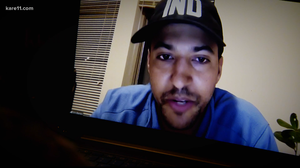 Former Vikings player Robert Blanton thwarted an attempted carjacking outside Kiddie Academy, the Minnesota preschool he runs with his wife. He spoke to KARE 11 in a virtual interview.