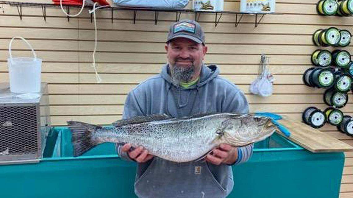 A North Carolina man caught a speckled trout that set a new state record - the first of its species to do so since 1961.