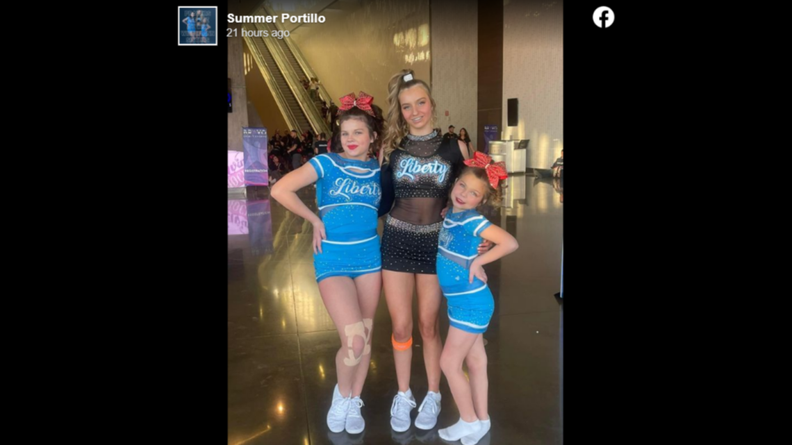 A 9-year-old cheerleader traveling with her sisters to the Allstar World Championship in Orlando, Florida, when she was run over by a suspected carjacker, police said.