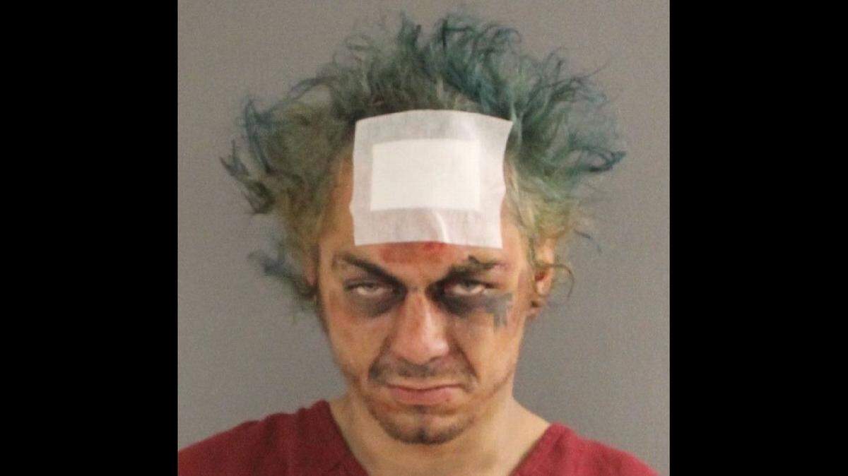 A Knoxville, Tennessee, man was arrested Wednesday after he was talking incoherently and a search revealed super glue and huffing supplies, police said.