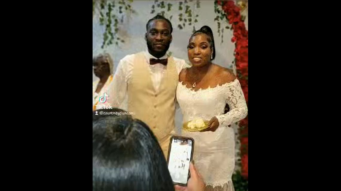 Antwan Penn and his wife, Courtney Duncan, were shot at by accused gang members in a case of mistaken identity, Georgia police said. Penn was killed.