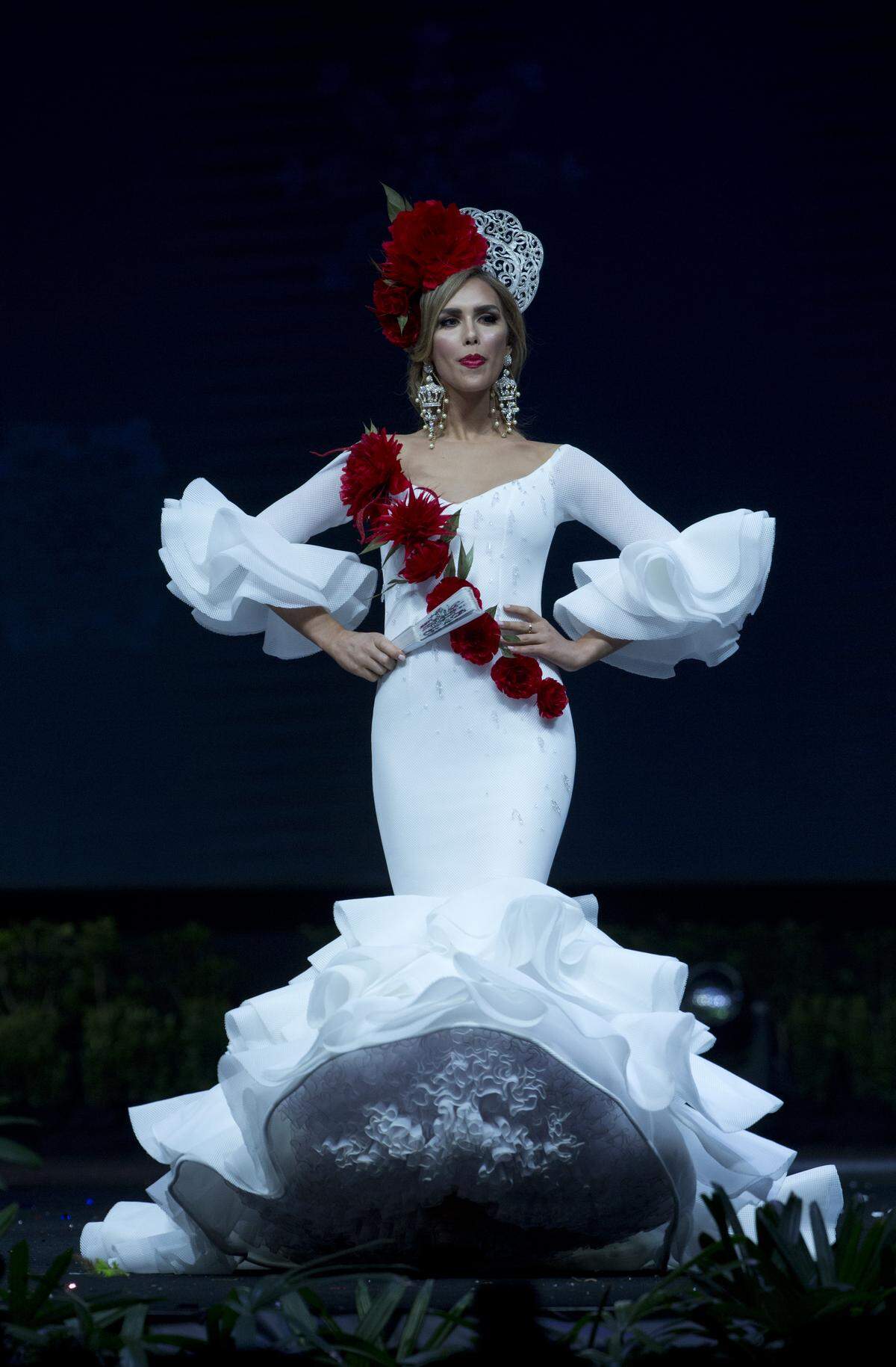 Miss Spain Angela Ponce displays her costume during Miss Universe National Costume Show in Chon Buri, Thailand Monday, Dec. 10, 2018. (AP Photo/Gemunu Amarasinghe)