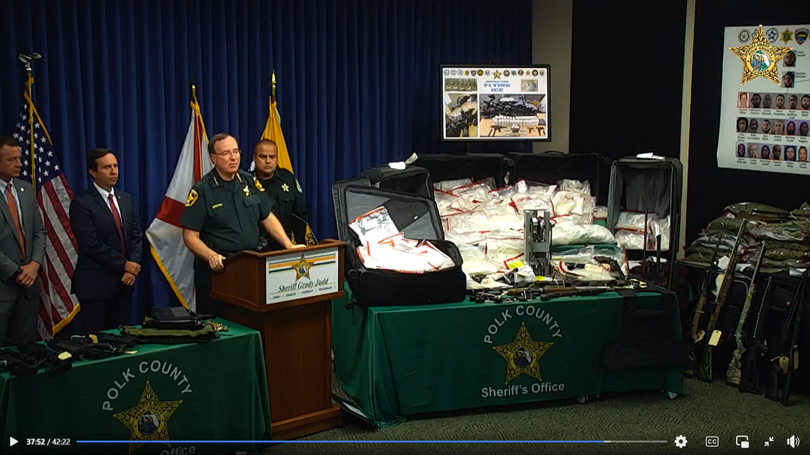 “Operation Flying Ice” in Polk County, Florida, busted 85 suspected drug smugglers, including six ringleaders, according to a sheriff’s office.