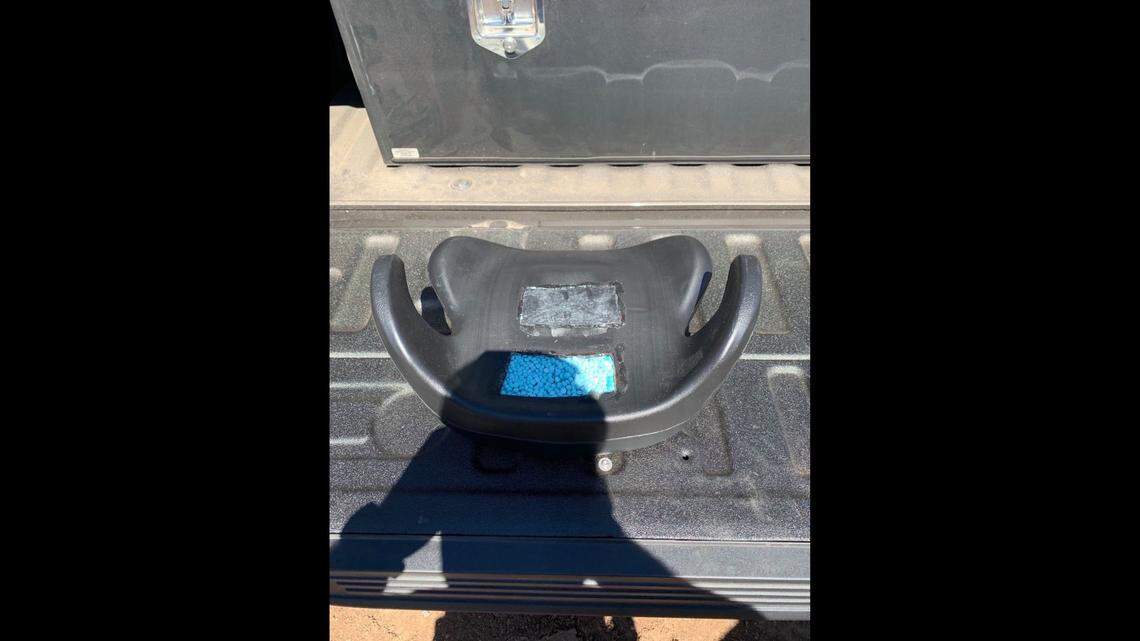 Officials in Arizona found more than 52,000 fentanyl pills inside a child’s car seat, the Yavapai County Sheriff’s Office said.