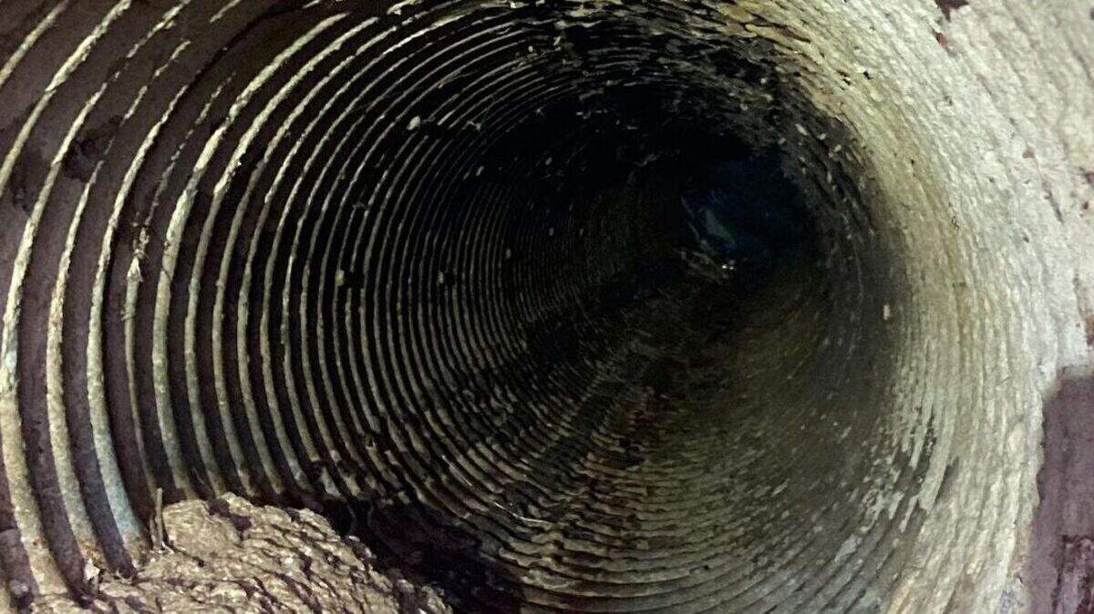 A man was trapped in a storm drain tunnel for over an hour, the San Diego Fire Department said.