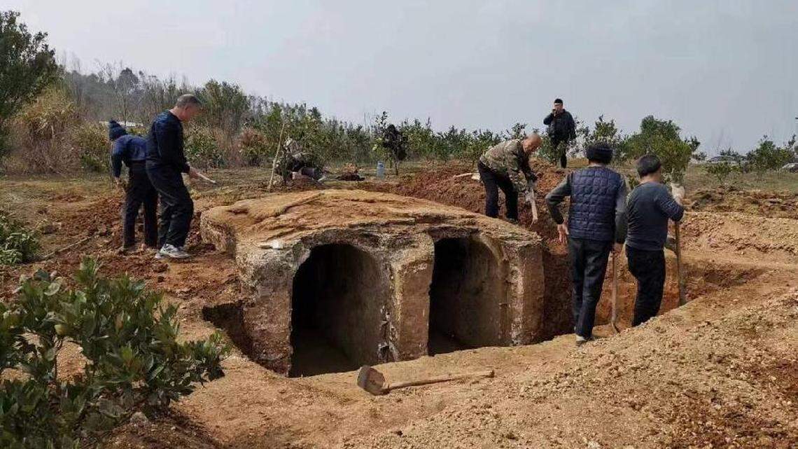 The tomb had two chambers, intended for a married couple to spend their afterlife together, experts said.