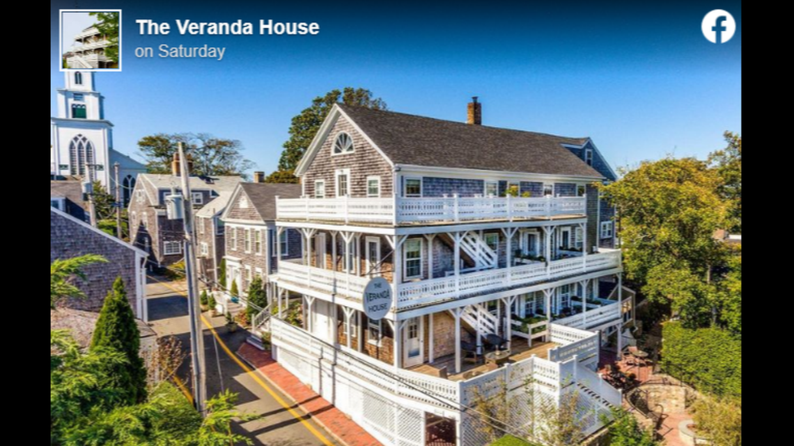 The Veranda House, a 17th-century bed and breakfast in Nantucket, burned down as firefighters rescued guests, officials said.
