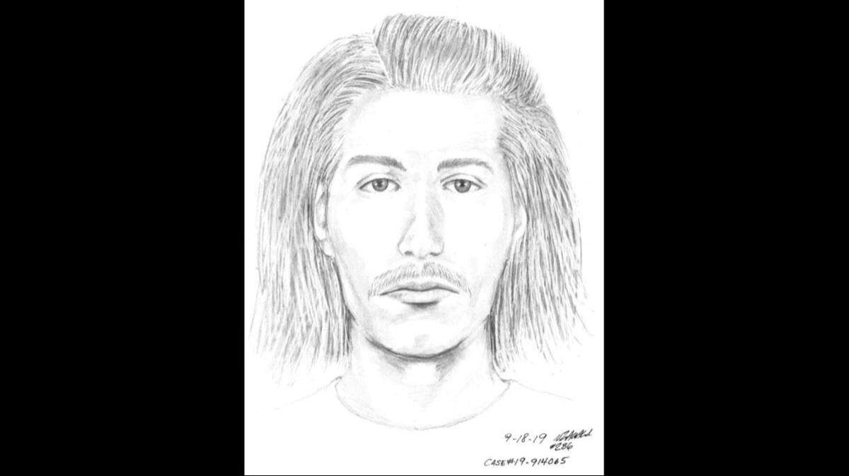 Police released this composite sketch of the suspect in a “ruthless” cemetery attack.