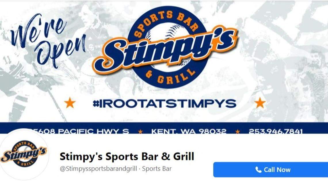 Stimpy’s Sports Bar and Grill in Kent, Washington was temporarily closed by health officials after it broke COVID rules by offering indoor dining.