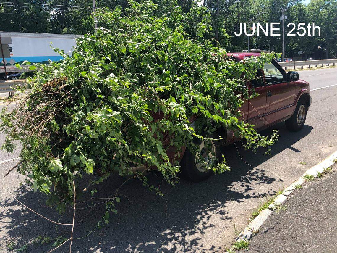 A Chicopee police officer pulled over the driver the second time on Memorial Drive, the department said on Facebook.