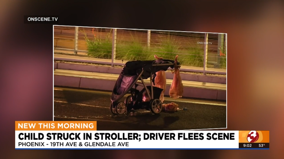 A 2-year-old boy was struck by a hit-and-run driver Sunday, Feb. 20, Phoenix police said.