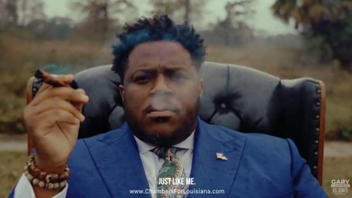 Gary Chambers Jr., a social justice advocate from Louisiana who is running for a seat in the U.S. Senate, released a 37-second campaign ad on Tuesday, Jan. 18, 2022, showing him smoking a marijuana blunt.