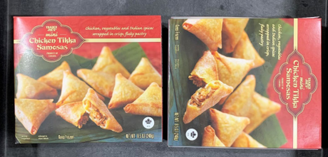 Trader Joe’s Mini Chicken Tikka Samosas with a best by date of April 14, 2023, should be dicthed.