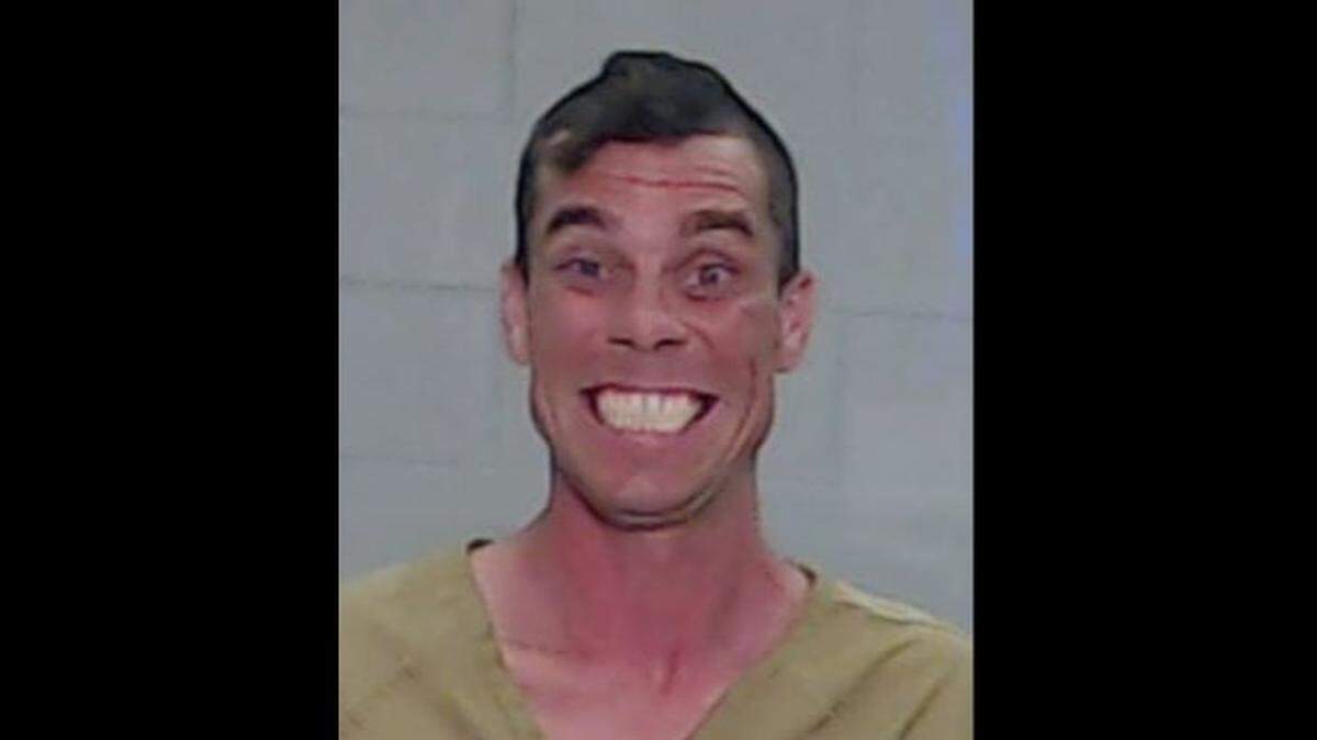 Police in Odessa, Texas say Shawn Paul Melonakos, 36, robbed a thrift store and was caught by two citizens, one of whom pulled a gun on him during a chase.