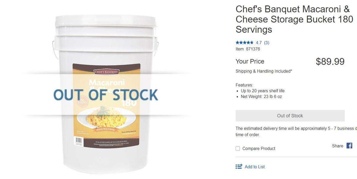 Behold. Costco’s 27-vat of mac and cheese.